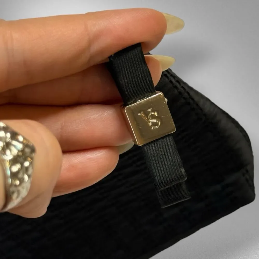 Victoria’s Secret Black Quilted Cosmetic Pouch